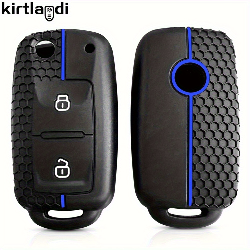 E-shop Silikon Fernbedienungs-Autoschlüsselhülle Schlüsselabdeckung Passend für Volkswagen Passat T5 Golf 4 5 6 Passend für Skoda Octavia Passend für