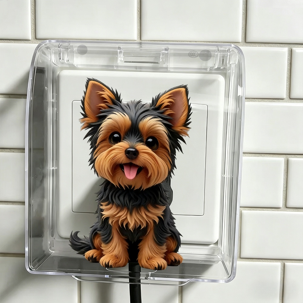 Yorkshire Terrier Outlet Cover, Cute Dog Design