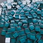 100pcs square tiles 1 0x1 0cm high temperature glass art projects crafts cup coasters handmade puzzles art supplies