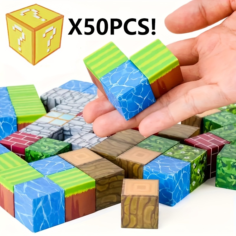 Magnetic Building Blocks Set, 50/100/200pcs Versatile Stacking Cubes