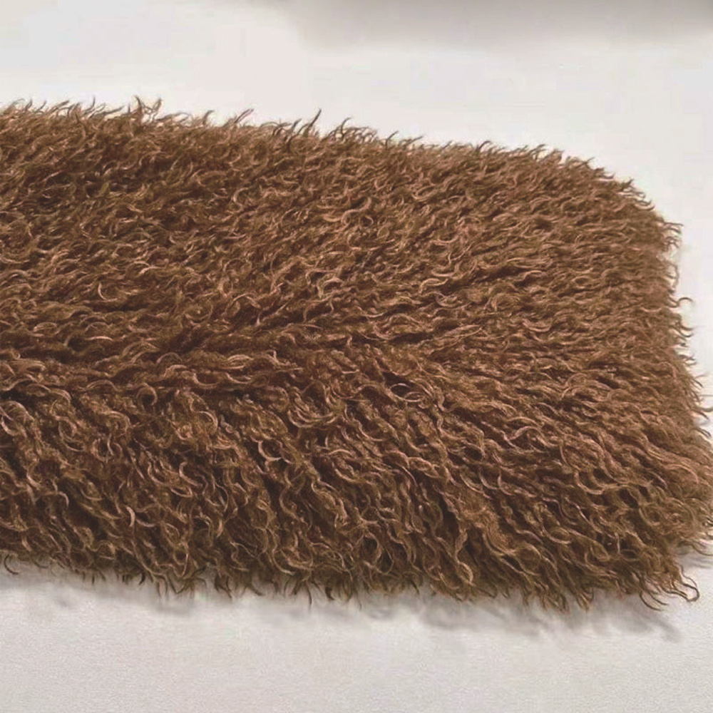 TEMU Tessuto artificiale peluche ricciuto ad densit� A4, tessuto per cucito per bambole e cuscini