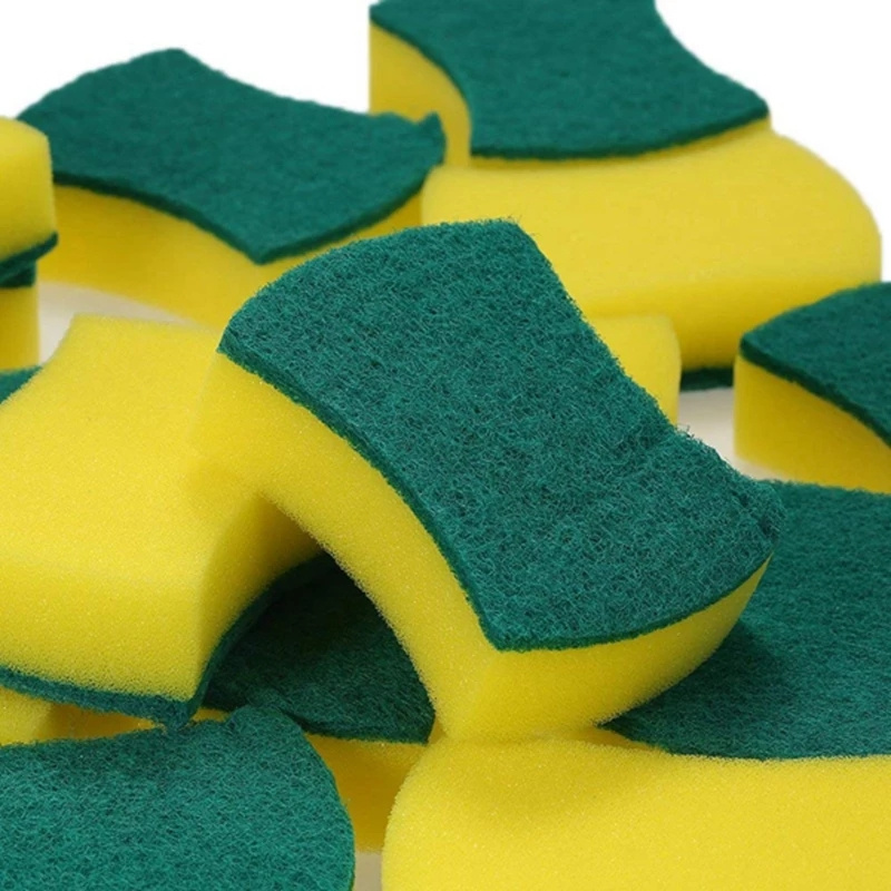 10 12 24pcs double sided polyurethane dishwashing sponge wipe   strong decontamination wipe for kitchen outdoor patio furniture details 5