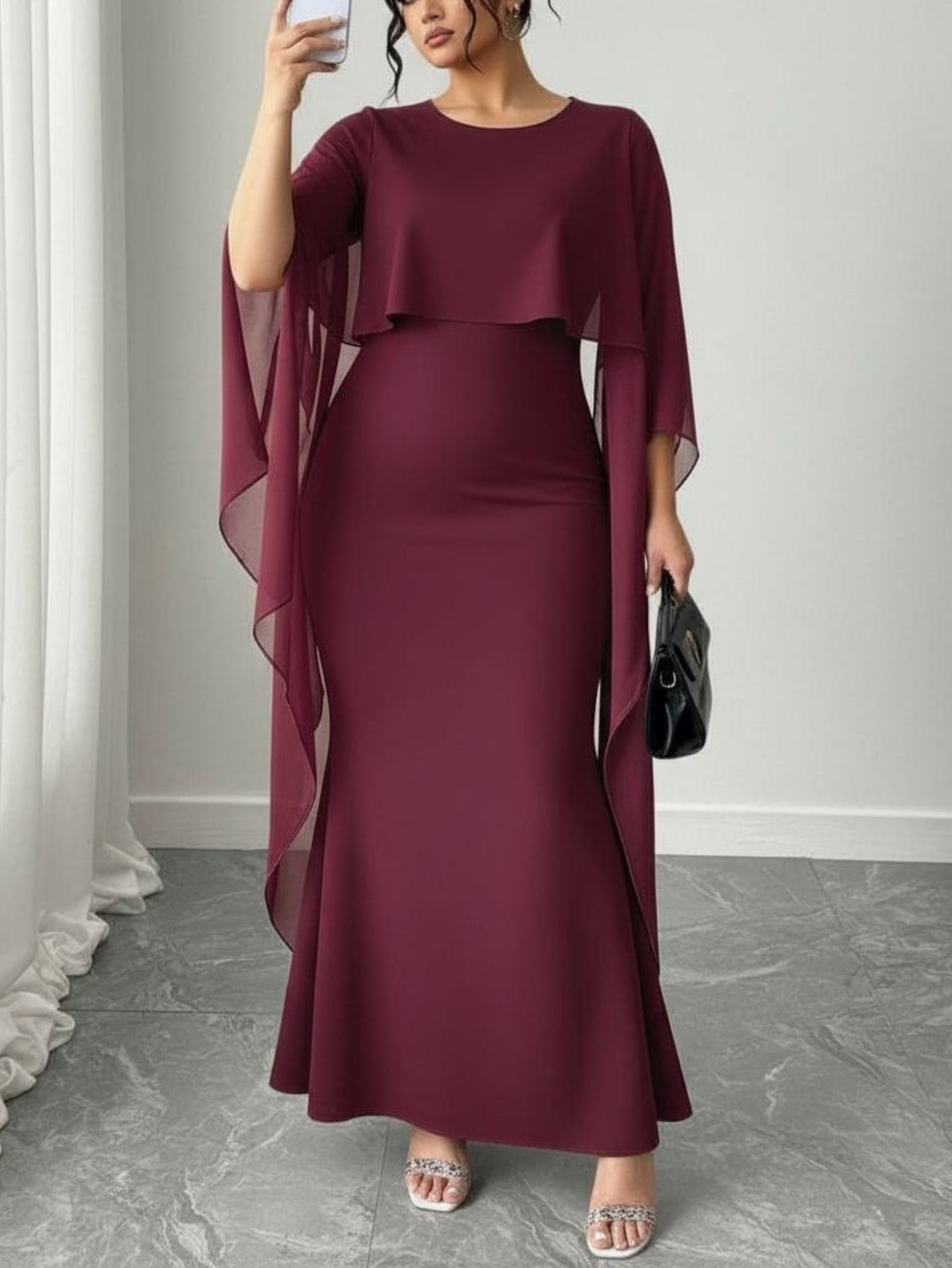 cape dress sold on Temu United States