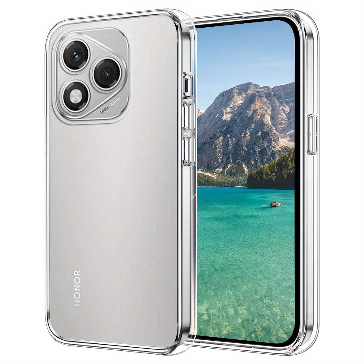 E-shop Handyhülle - Kompatibel mit Honor 400 Lite, diese transparente Hülle bietet Stoßfestigkeit - Ultradünne Passform mit weichem, rutschfestem