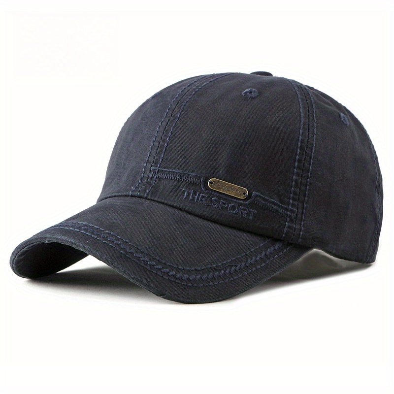 E-shop Ganzjahres Premium Exquisite Mütze, vielseitige modische koreanische Baseballkappe mit Stickerei für Herren, atmungsaktive lässige Duckbill Cap