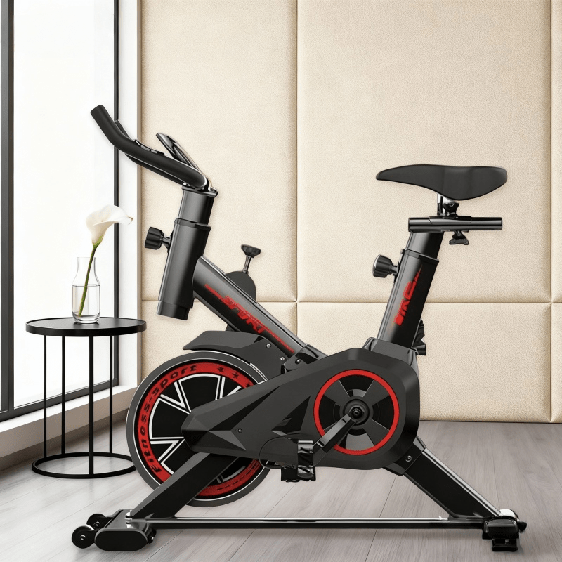 Silent Premium Spin Bike! Gift Edition, the Top -Burning Choice for Office Workers and Home Use: This Spin Bike Is an Incredibly Thoughtful Gift for Both Men and Women, an Essential Exercise Pedal Fitness Equipment for Office Workers! It Allows You