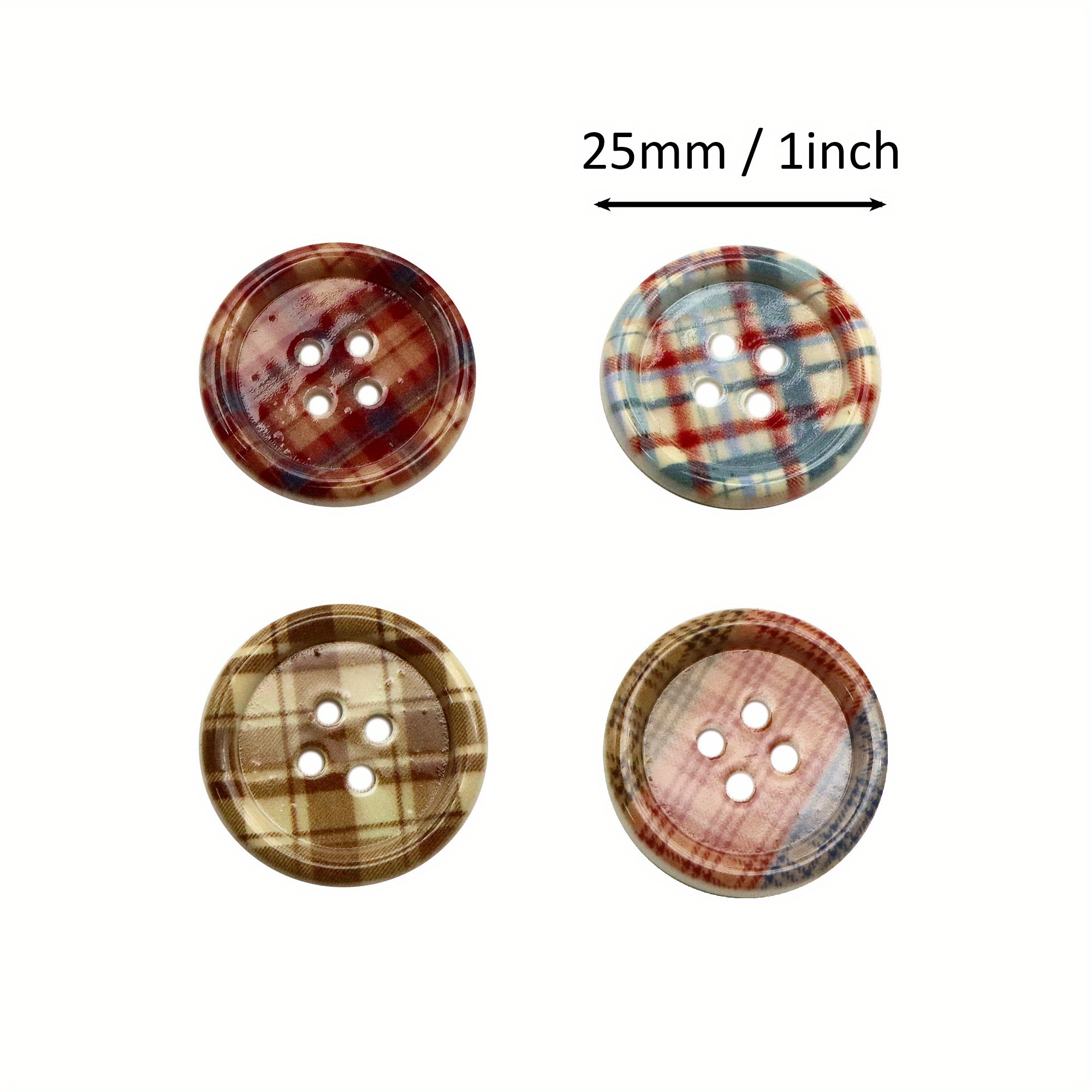 TEMU verpakking bevat 10 ronde knopen in diverse kleuren, ideaal voor poppen, mode items om te naaien, knutselwerkjes en meer.