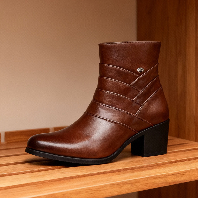 item picture a pair of high quality chelsea boots high top pointed toe cuban boots for men european and   mens side zip high heeled ankle boots large size