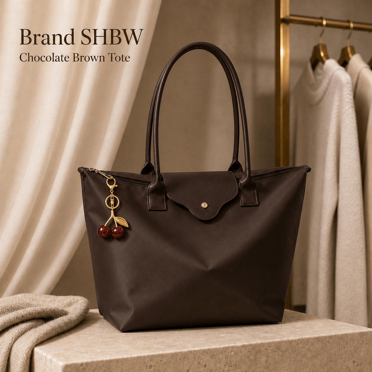 TEMU Bolso tote de gran capacidad para mujer, 1 pieza, , con dije de , bolso de , bolso de casual de uso diario para el trabajo, compras, viajes,