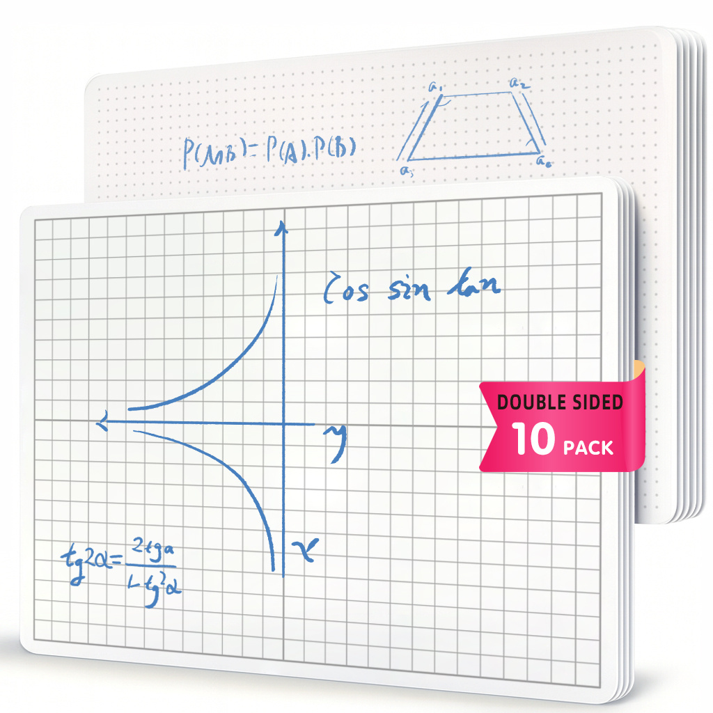 TEMU Double-sided Grid & Dot Dry Erase Whiteboard - Flexible Board Suitable For Math, Geometry,, , Office Use, Portable Writing Board With