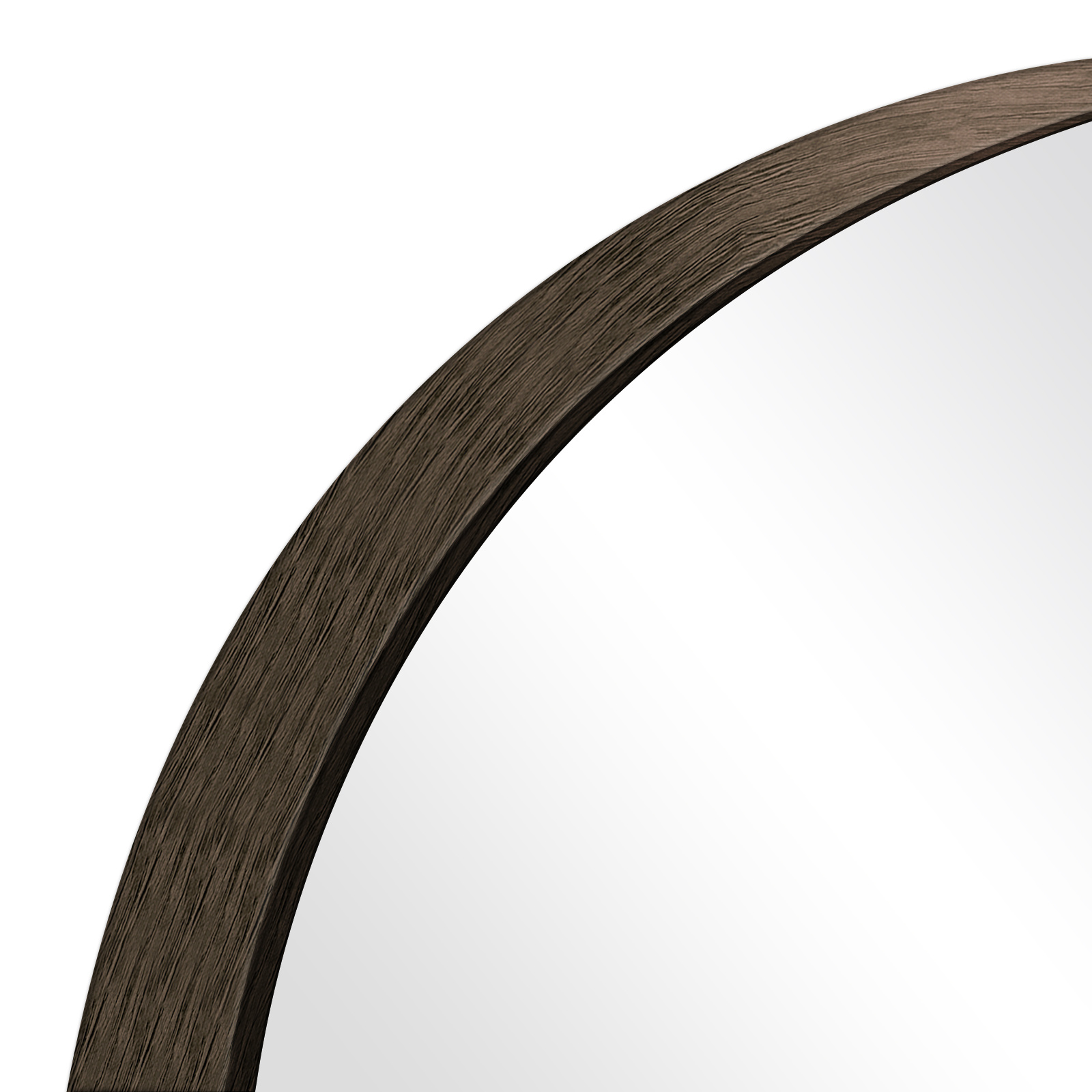 Image of 52x161 Classic Full Length Mirror, Rustic Wood Look Arched Wall Mirror, Wall Full Body As Dressing Vanity Mirror For Bedroom, Nursery, Hallway Or Hanging Against Wall, Wood -aluminium Frame