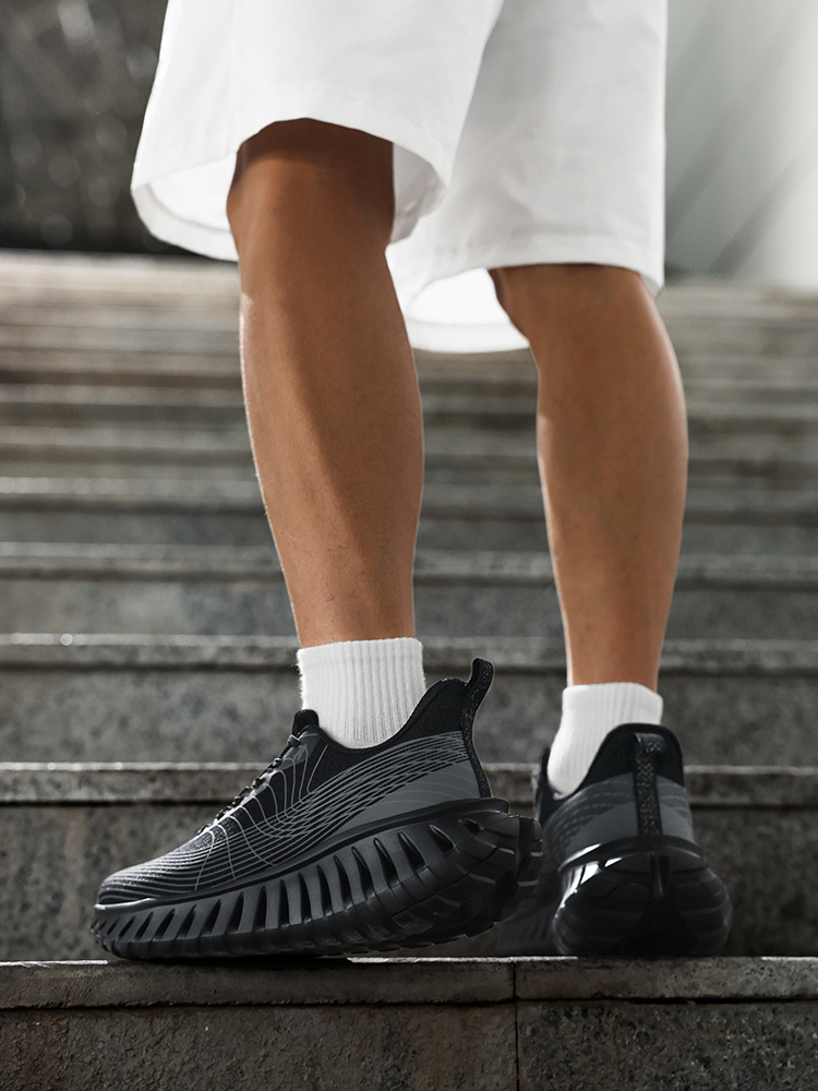 [sneakers] Men'S Outdoor Trail Running Shoes | Breathable, Lightweight, Shock-Absorbing, Fabric Upper & Sole, Lace Closure, All-Season, Casual & Sports Style - N·Hot