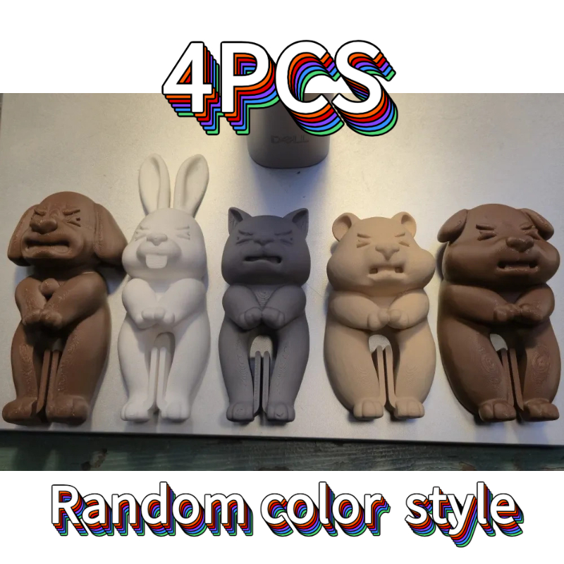 TEMU 4-pack Random Cute Animal Bag Sealing Clips, Keeping , Cereal, Candy, And Snack Bags Tightly Sealed, Each Leg Forms A Functional Clip. The Bag's