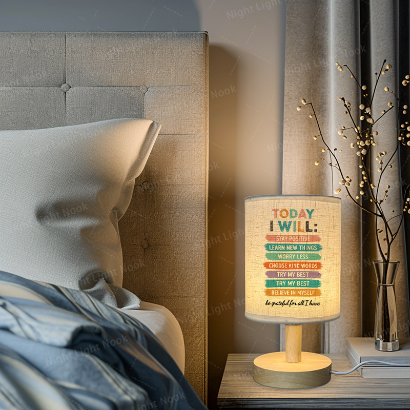 Fabric Table Lamp for Mental Health Awareness