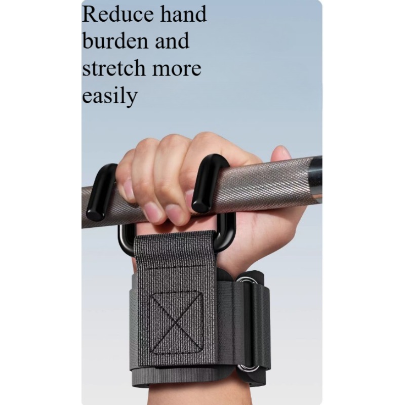 E-shop Hochleistungs-Handgelenkbandagen mit Haken, verstellbare Nylon-Handgelenkbandagen für Gewichtheben, Klimmzüge und Krafttraining, robuste