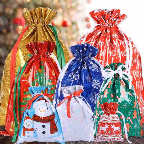 Drawstring Gift Bags Assorted Sizes Party