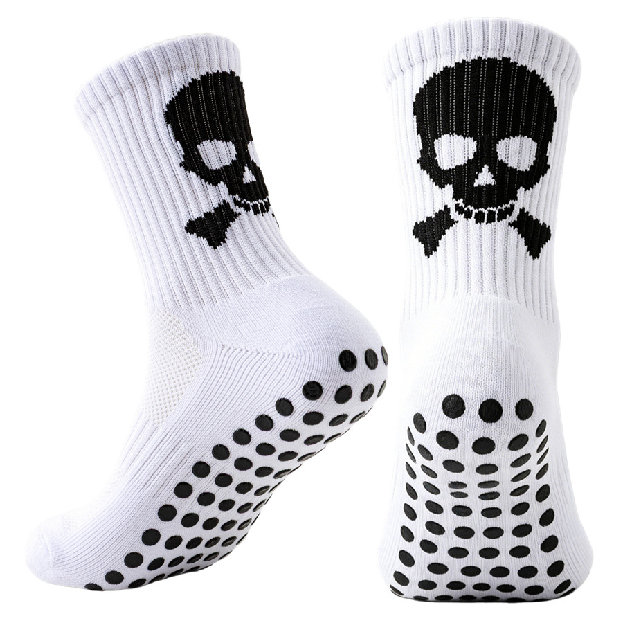 TEMU 1 Pair Men Women Non-slip Grip Socks For Sports Football Basketball Baseball Soccer Cycling Running Hiking Tennis Skateboard Towel Bottom