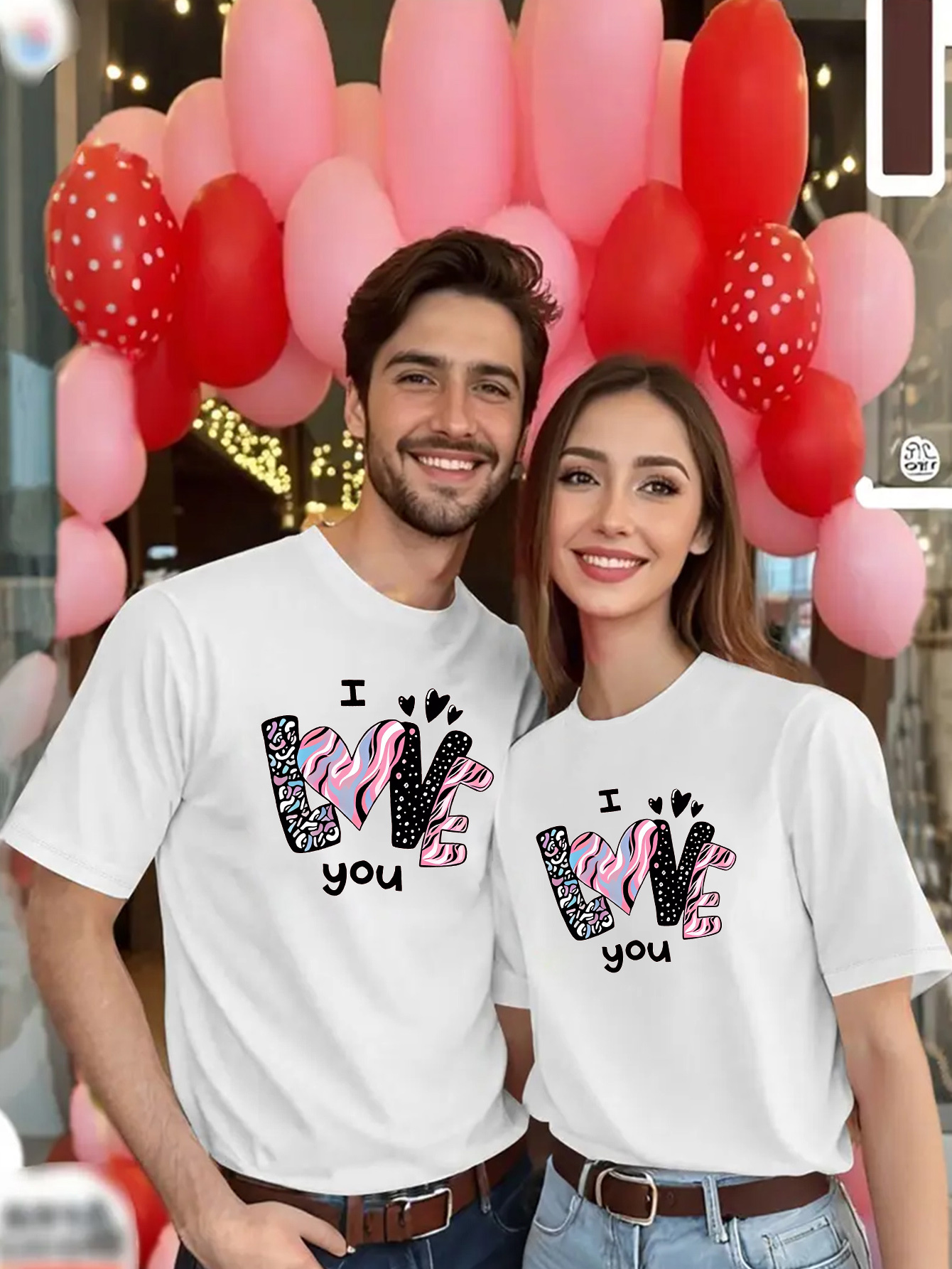couple matching outfits pattern valentine's day couple Temu