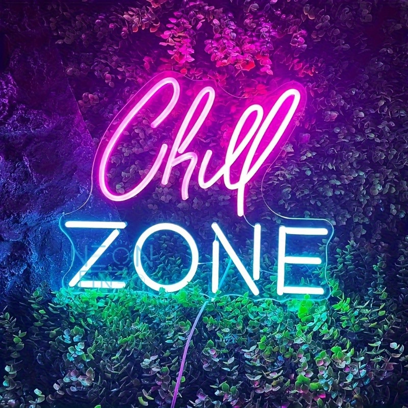 Image of With Pink Cursive Lettering, Multicolor Glow, Perfect For Bedroom, Living Room & Party Decor, Neon Signs For Wall Decor
