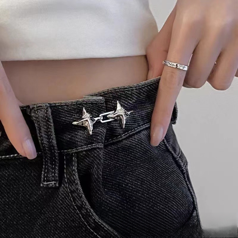 adjustable alloy invisible waist seamless jeans waist - Temu