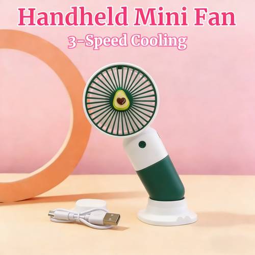 handheld mini fan with usb charging adjustment portable desktop standing dual use ideal for home car office camping or outdoor travel cooling fan