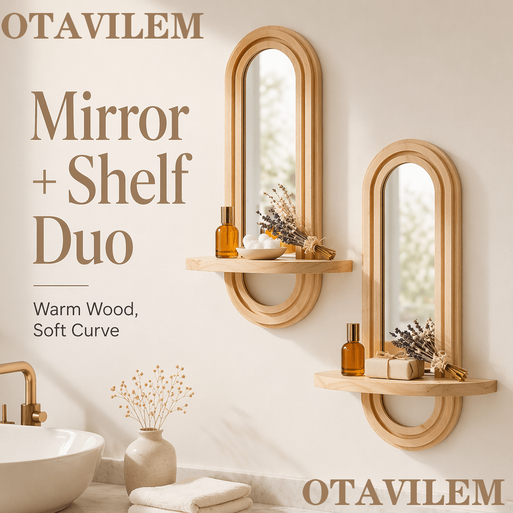 TEMU 2pcs Mirror Frame Wall Mounts, New Arrival, Suitable For Home Styles