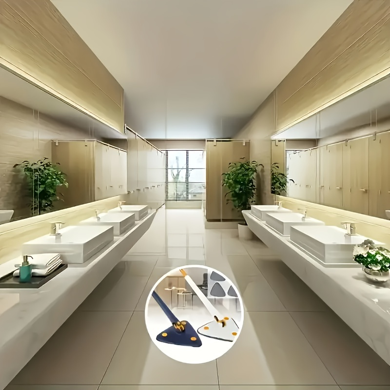 1set, Triangle 360° Rotating Cleaning Mop, Long Handle Floor Mop,... product image 9