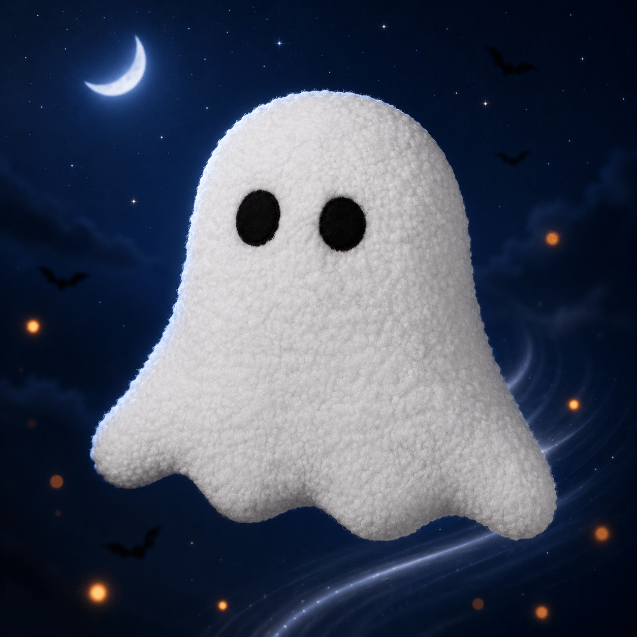 White Ghost Lamb Plush Toy, Creative Halloween Doll