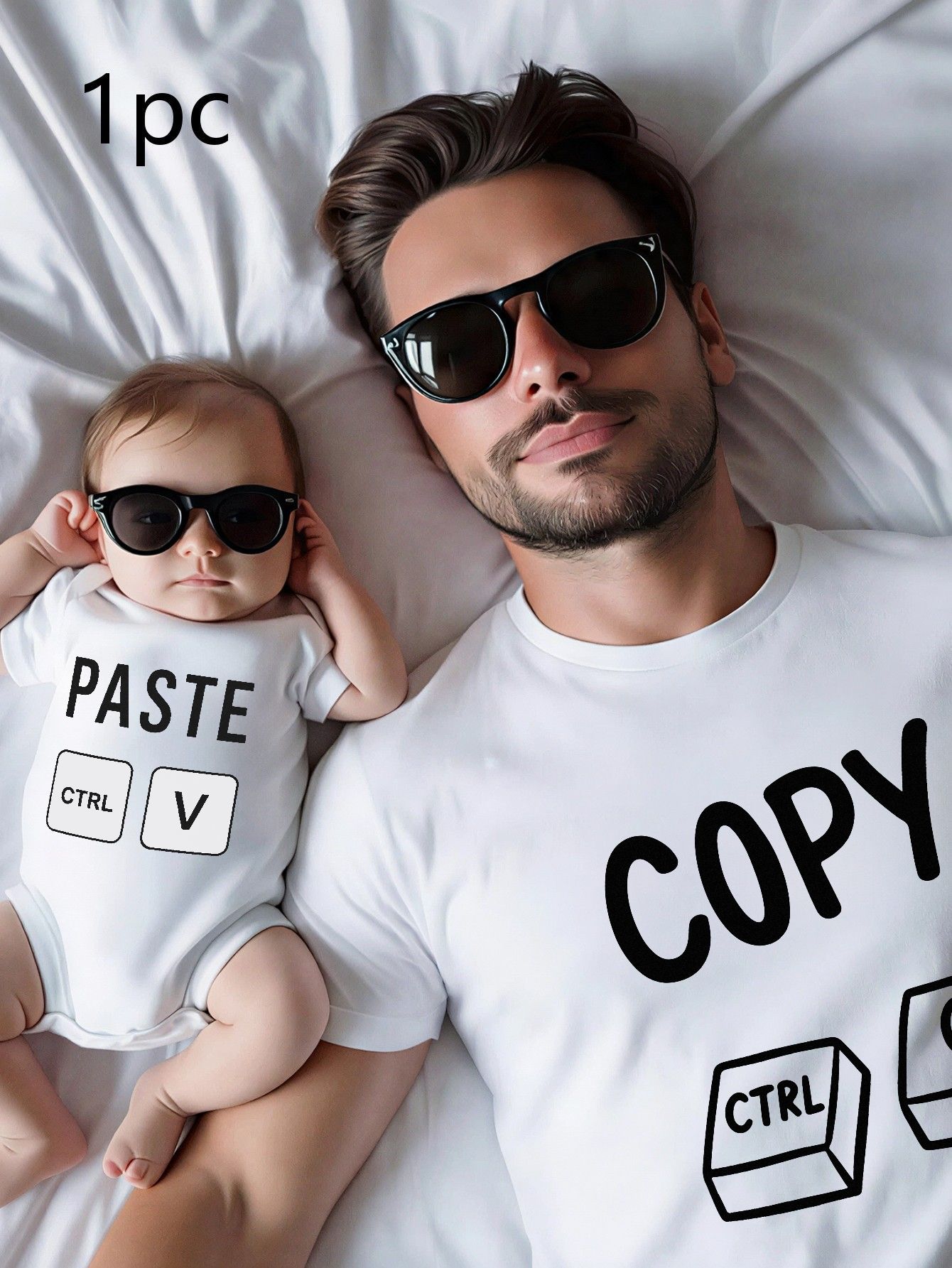 Father Son Matching Daddy Shirts For Baby Boy Family Matching Clothes  Outfit Funny Battery Clothes Dad