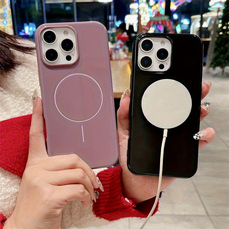 New Macaron Color Magnetic Phone Case Is Suitable for iPhone 16 16pro 16proMax 15 15Pro 15ProMax 14 14Pro 14ProMax 13 13Pro 13ProMax 12 12Pro 12ProMax 11pro Shell Phone Case