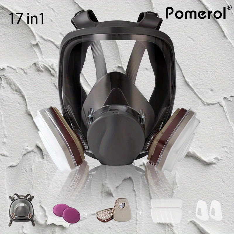 Double Filters Half Face Respirator Dust Gas Mask For Painting Spraying