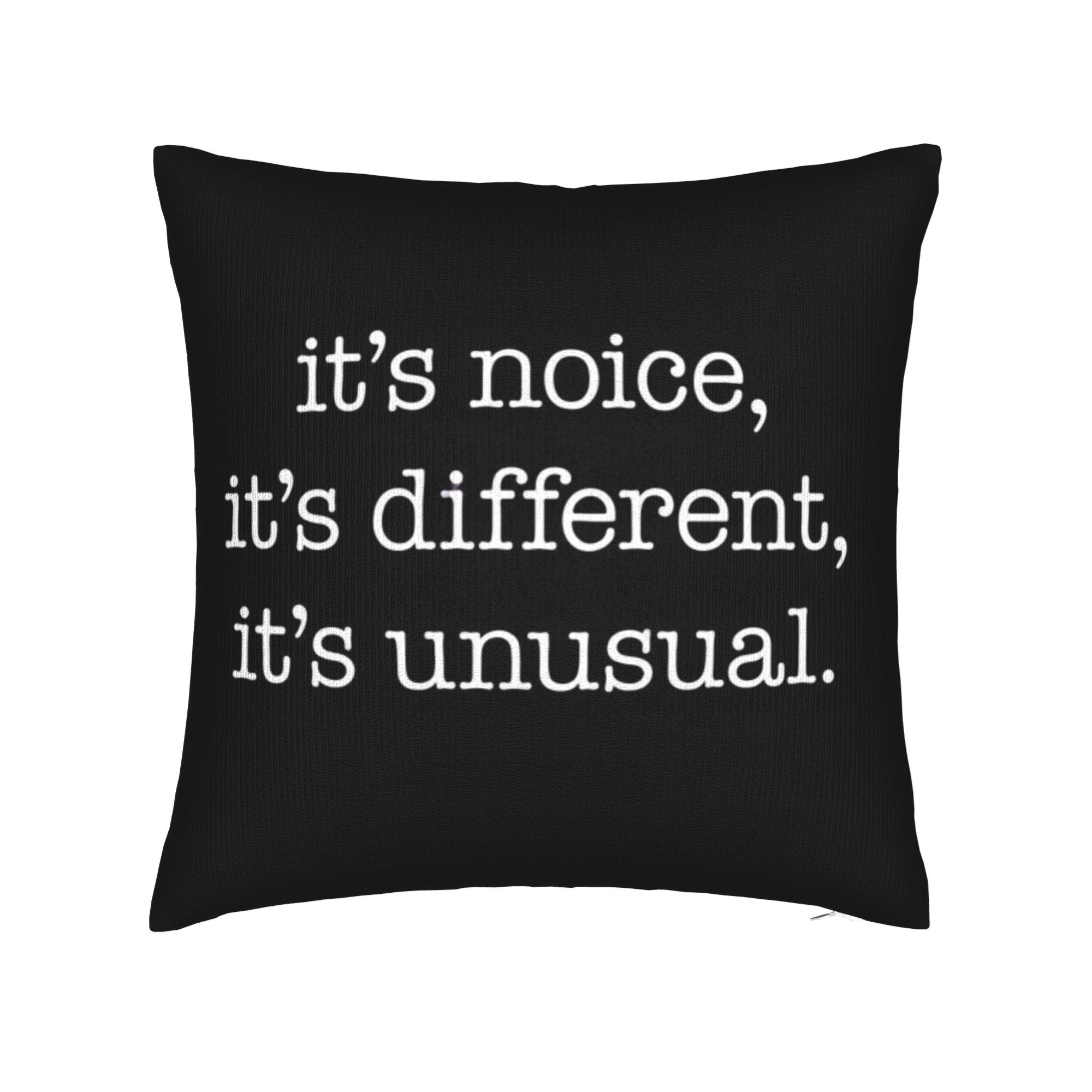 TEMU 1pc & Kim Inspired "this Is , This , This Is Unusual" Tv Show Quote Pillowcase - 18x18 Inch Double-sided Vintage Black And White Iconic Slogan