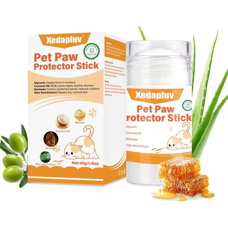 Balm with Coconut Dogs and Cats, Repairing, Soothing, and Moisturizing, Gentle Ingredients, Dry, Chapped Noses or Hoof Pads, Versatile Application