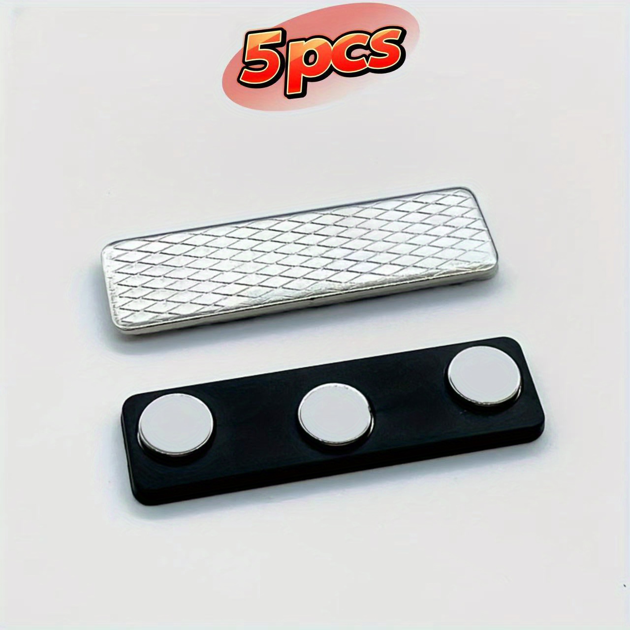 E-shop 5/10er-Pack, Verdunkelungsvorhänge Magnetische Clips mit Klebepflastern, Geeignet für Jalousien und Verdunkelungsvorhänge