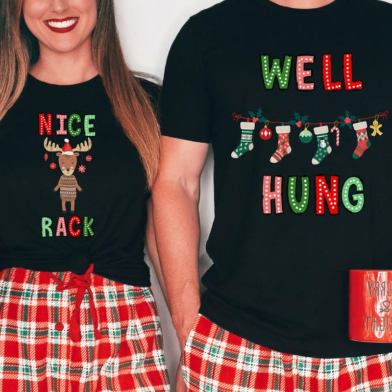 

Christmas Pajamas - Matching T-shirts & Set,