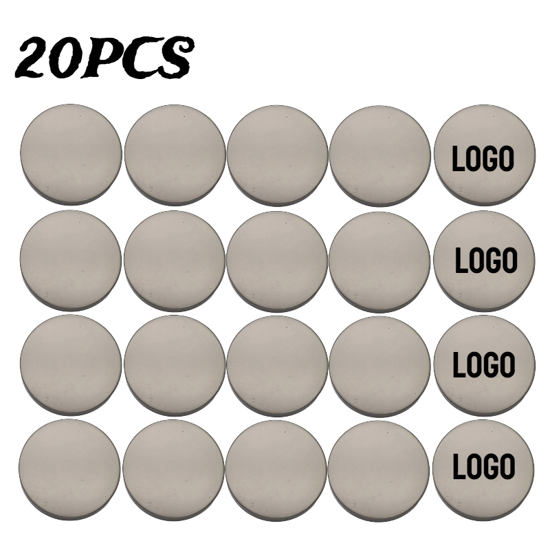 TEMU 20pcs Personalized Custom Logo, Metal Flat High-end Hand-sewn Shank Buttons For Coats, Trench Coats, High-shank Buttons For Sweaters And