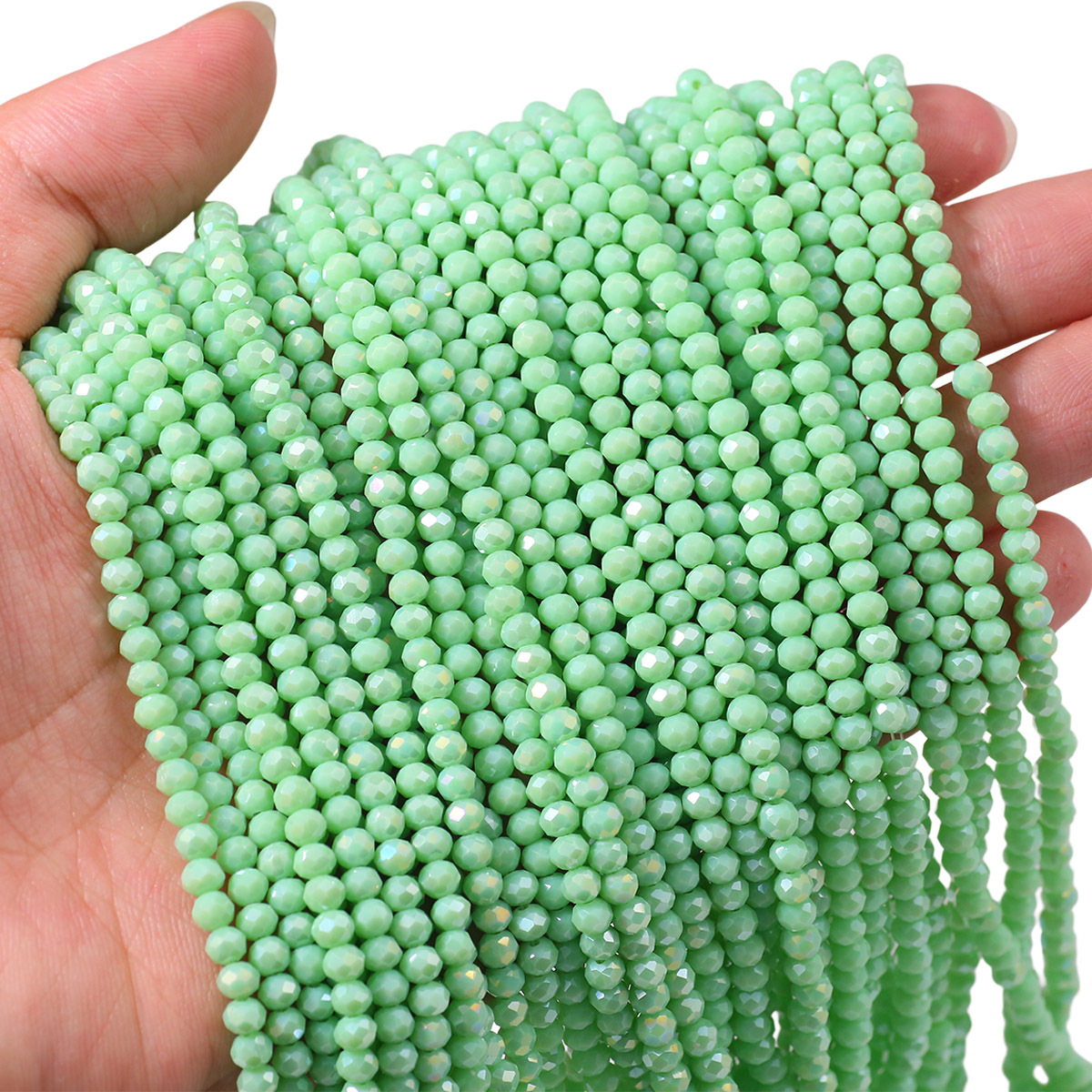 TEMU Perline distanziali con 3.5*4mm, perline di vetro per braccialetti fai da te, collane, orecchini, ciondoli per telefono, accessori per capelli