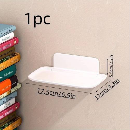 foldable wall mounted shelf storage rack bathroom saving hidden retractable and foldable multi functional organizer for restrooms bathrooms and bedside no drill wall mounted storage rack shelves