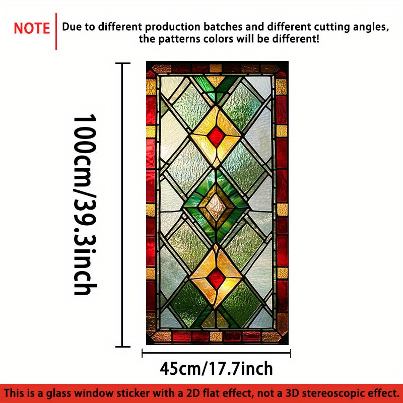 TEMU 1pc, A Sticker Pattern Static Cling Window Film, Pvc Static Adhesive Glass Door And Window Decoration, Removable And Reusable Glass Decals. The