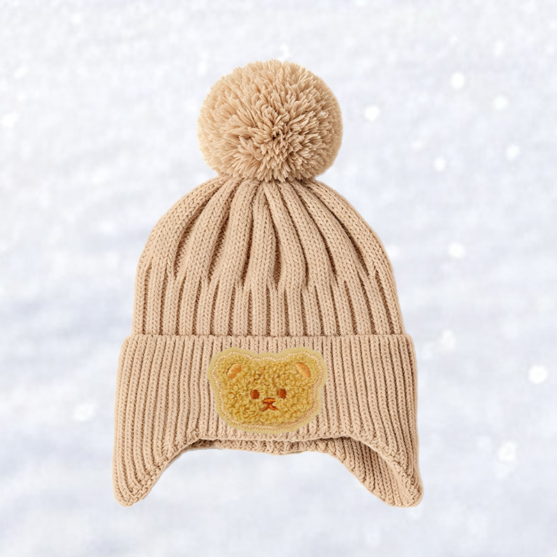 TEMU 1 pieza Gorro de punto para bebé para otoño e invierno, que proporciona , suavidad y comodidad. Adecuado para niños pequeños.