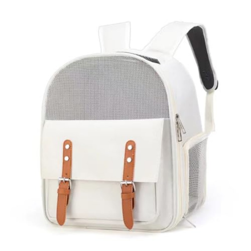 Ventilated Cat Backpack Carrier with Adjustable Straps for Hiking