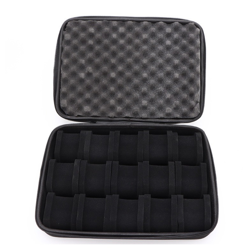 Temu – TEMU A Large Storage Case For Smartwatches With 15 Slots, An Eva Watch Box For Mechanical Watches, A Simple Watch Case With Pressure Resistance And