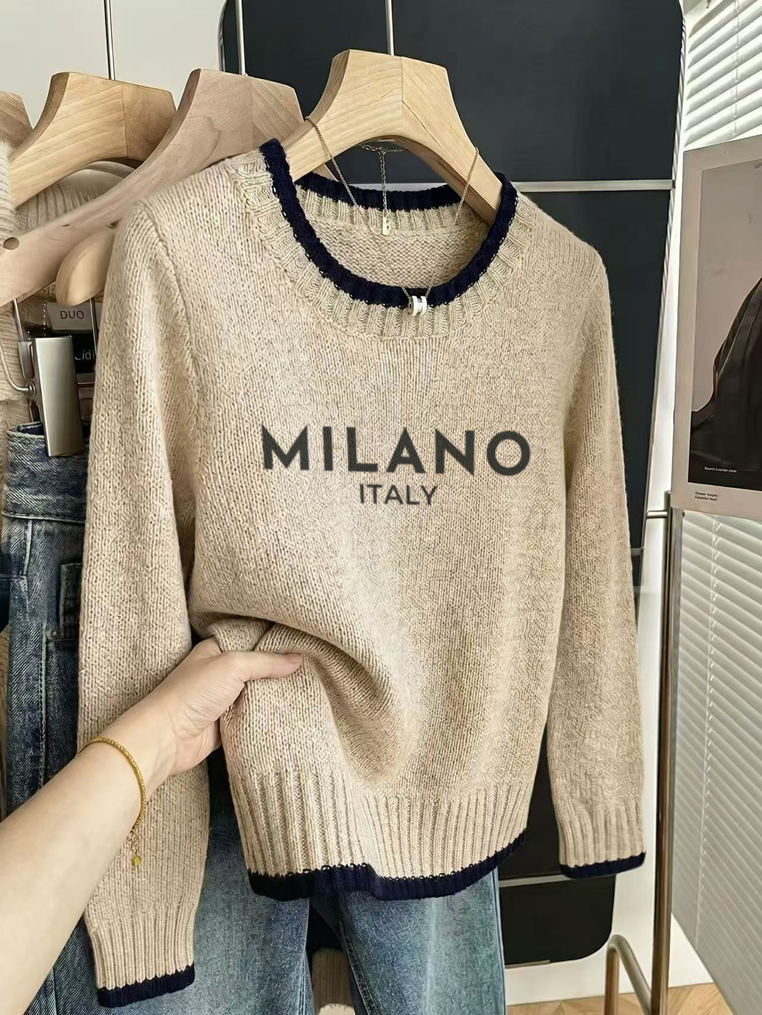 New Autumn Winter Womens Fashion Elegant Stylish Denim