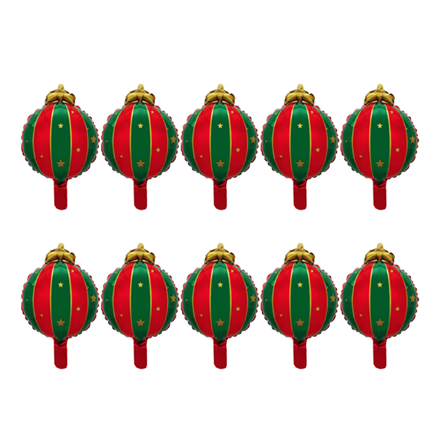 TEMU Lot de 10 ballons décoratifs suspendus de Noël en feuille métallique de 36 cm pour la décoration de pour Noël et le An, pour Halloween