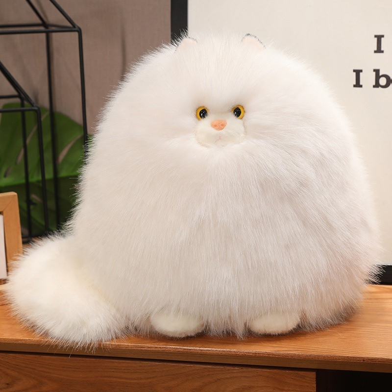 realistic long-haired cat plush pillow -   soft stuffed   bed companion, pink/white fluffy for s &, cuddly   gift for bed, couch, travel (hand wash only) - retro style cat bed ccessory, halloween, stuffed plushies,  , whimsical, plush cat  , gifts for cat lovers, plush a s, peluches aesthetic,  , cute stuffed a s, big plushies,   room decor, long pillow, cushions, throw pillows,  , hug pillow, pillows for Product details 3