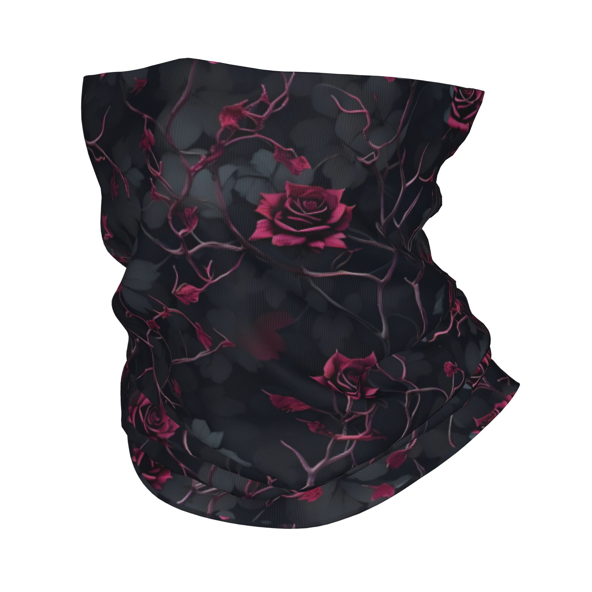 TEMU 2d Print Design Goth Gothic Wrap Scarf Balaclava Unisex Adult Breathable