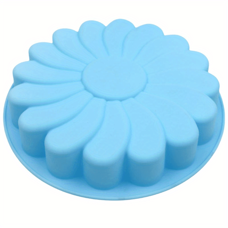Image of 3d Mold Tray For Baking, Sunflower Cake Pan Baking Tool - Reusable, Heat Resistant Up To 428°f, Perfect For Handmade Kitchen , Stylish Design | , Silicone Cake Molds