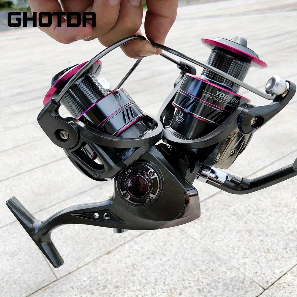 [Fishing Rod Combo] GHOTDA fishing rod combo rotary reel + carbon telescopic fishing kit short travel rod 1.8-3.6m ultra-light travel carbon rod 13BB reel combination telescopic rod rotary reel kit max drag 3-8kg