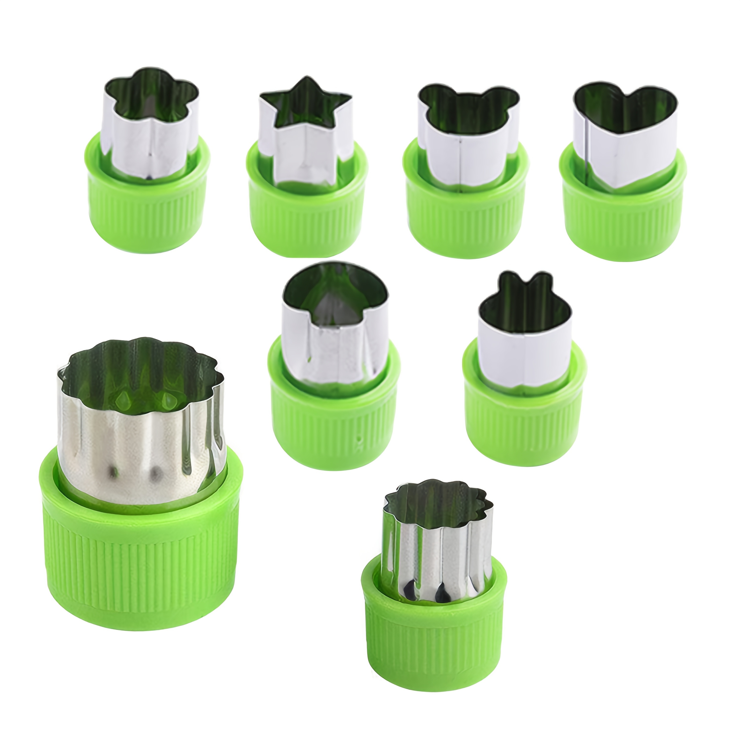 Stainless Steel Fruit And Vegetable Dough Mold With Printed Pattern, Full Handle Protection, Dough Press, Vegetable And Fruit Cookie Cutter, Suitable For Biscuits
