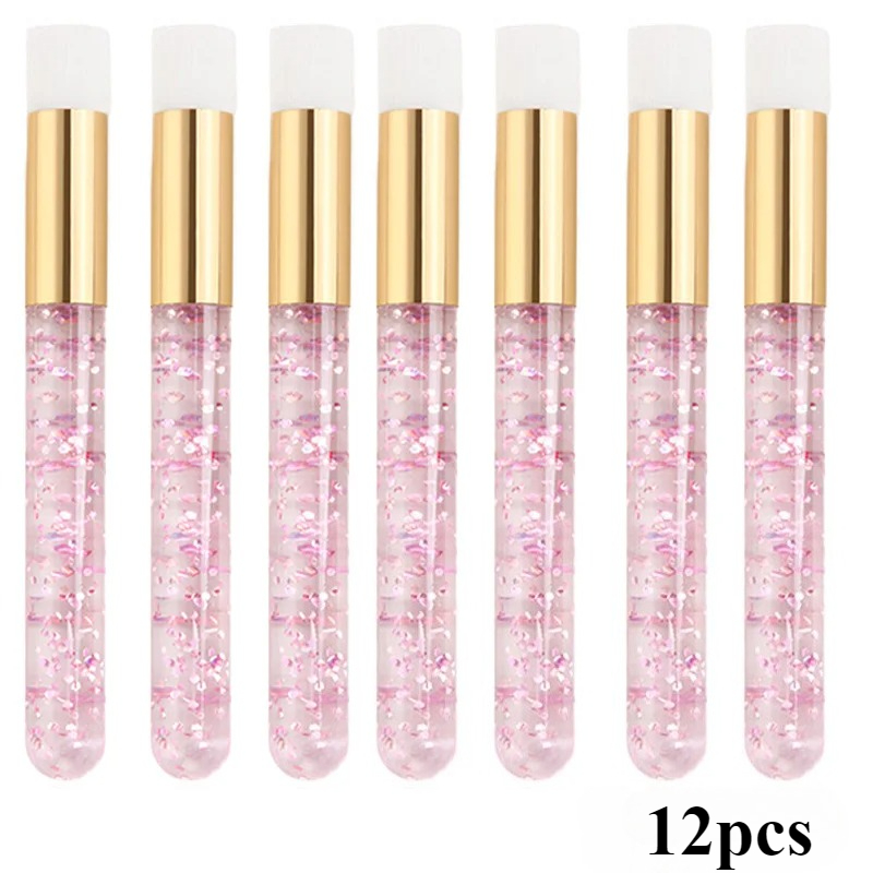 TEMU 12/24pcs Brosse de Nettoyage pour Cils Brosses Shampoing pour Cils Nettoyeur Noirs et Pores Brosse Profonde pour Extensions de Cils Outils de
